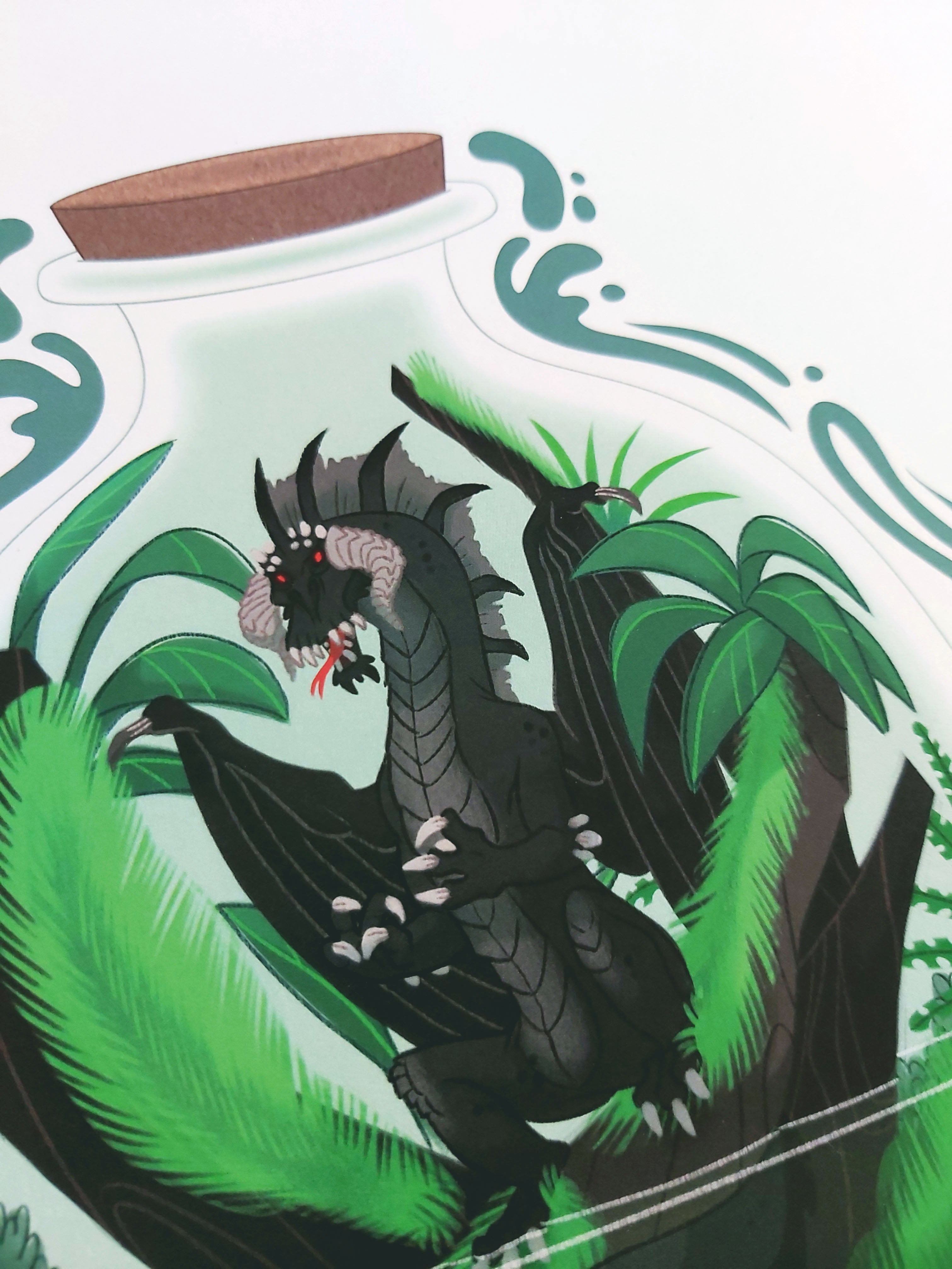 Terrarium Dragons 6x8 Art Prints