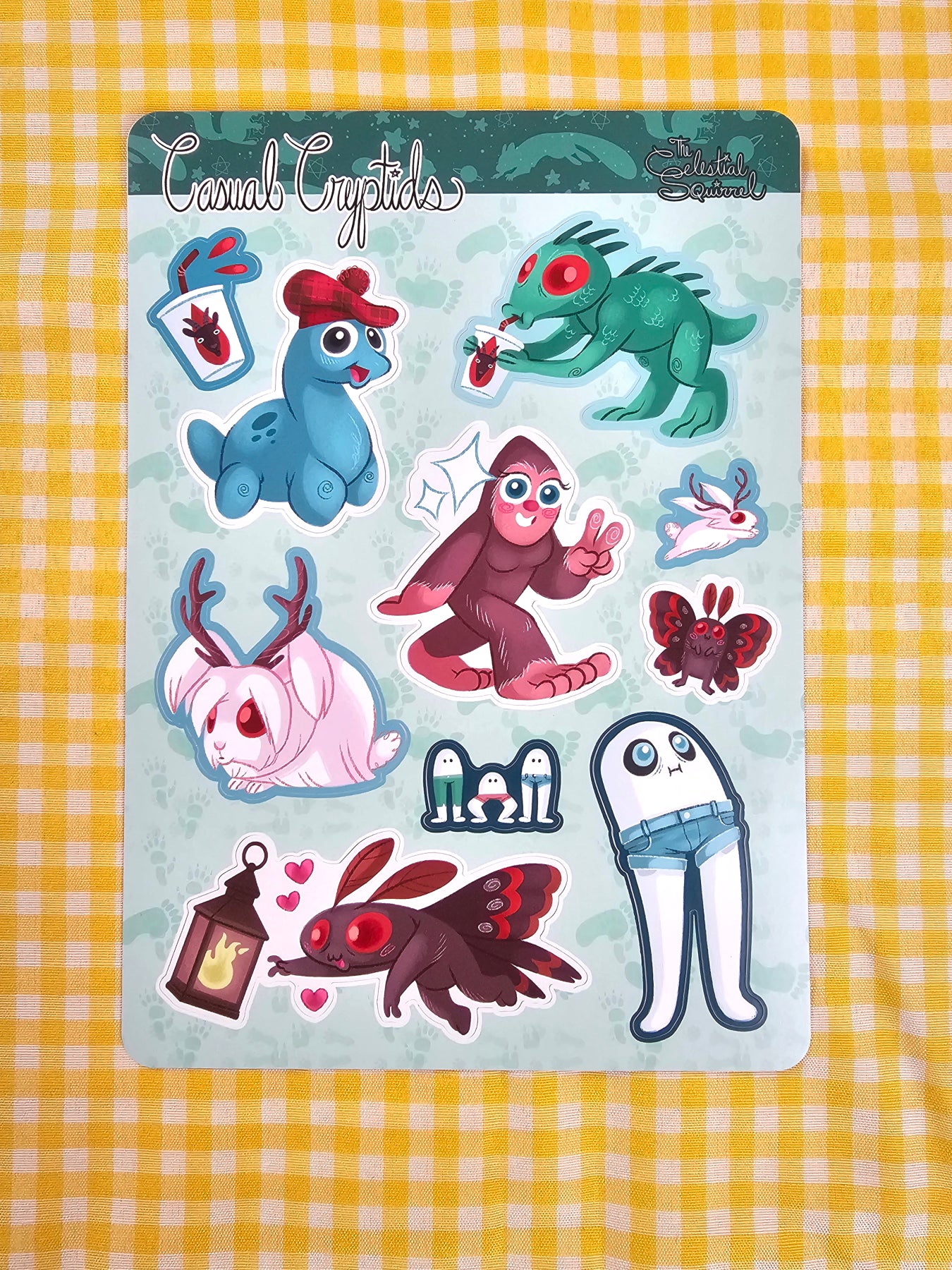 Casual Cryptids Vinyl Sticker Sheet