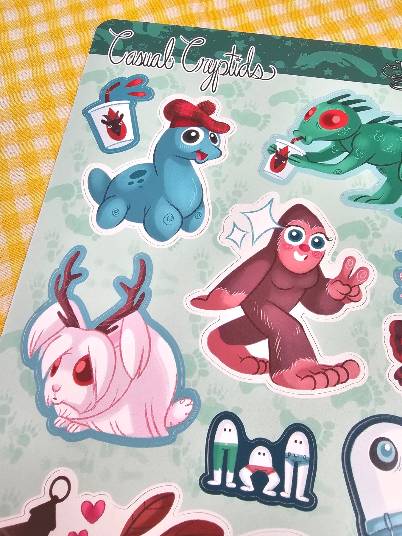 Casual Cryptids Vinyl Sticker Sheet