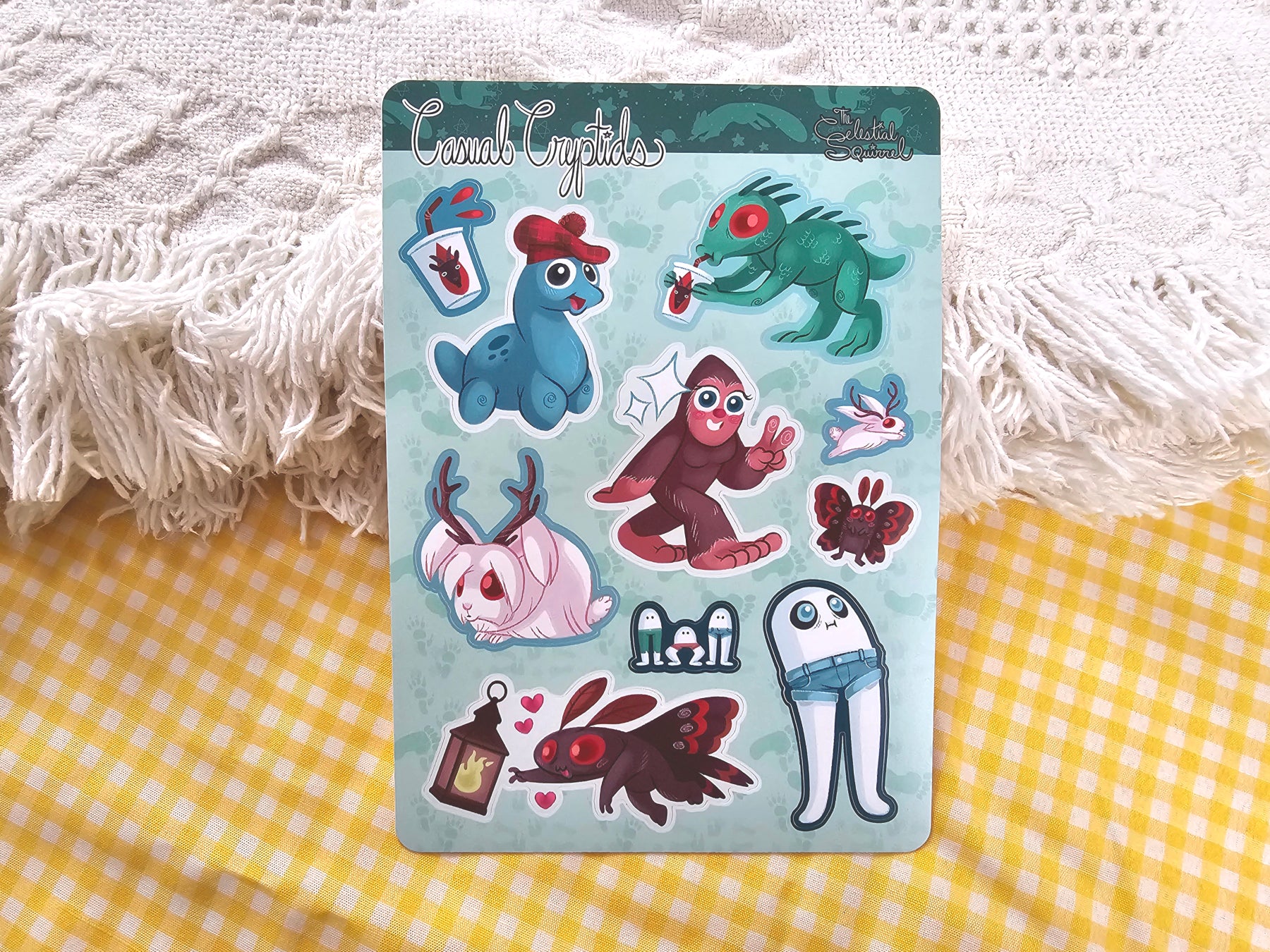 Casual Cryptids Vinyl Sticker Sheet