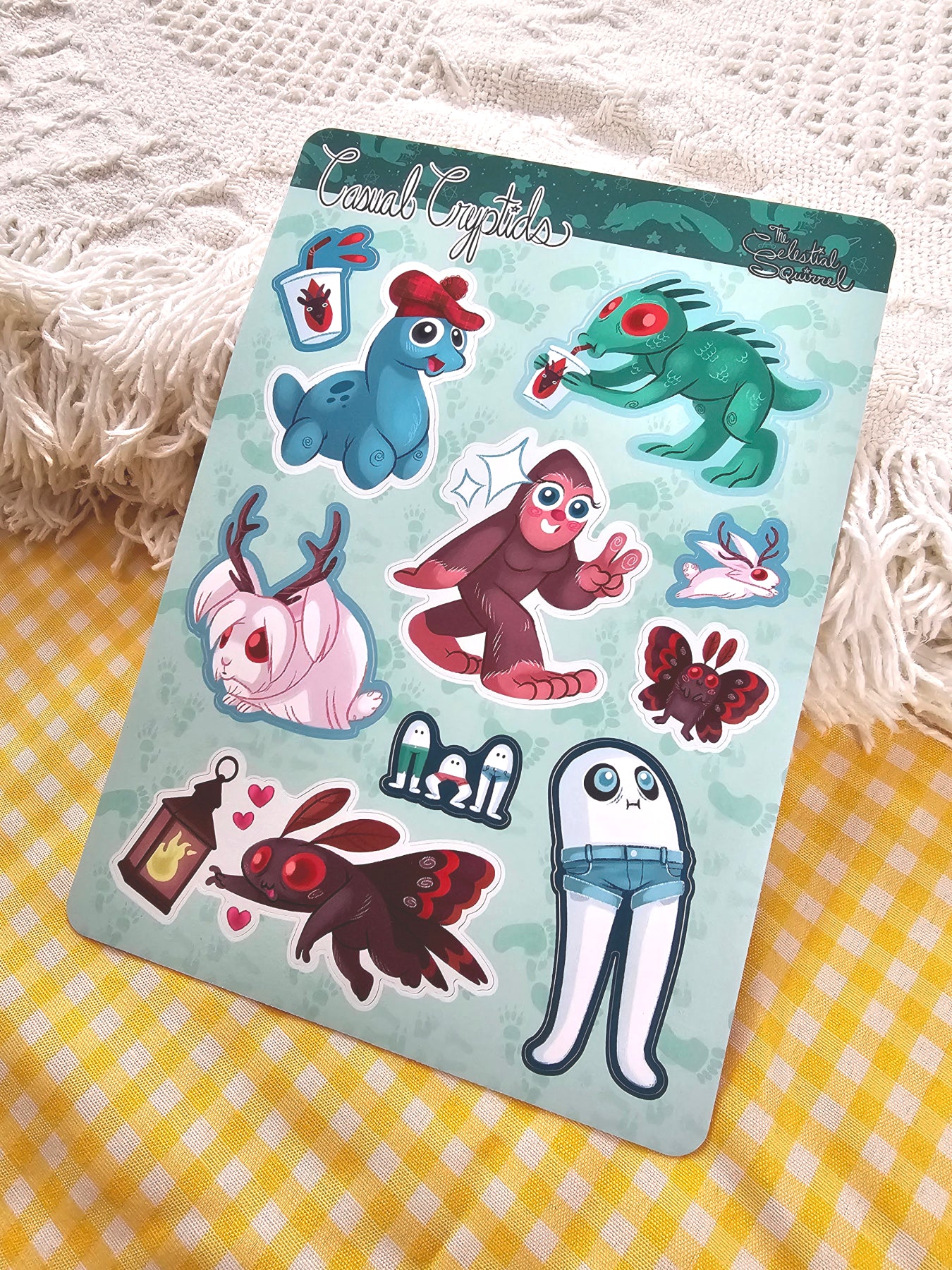 Casual Cryptids Vinyl Sticker Sheet