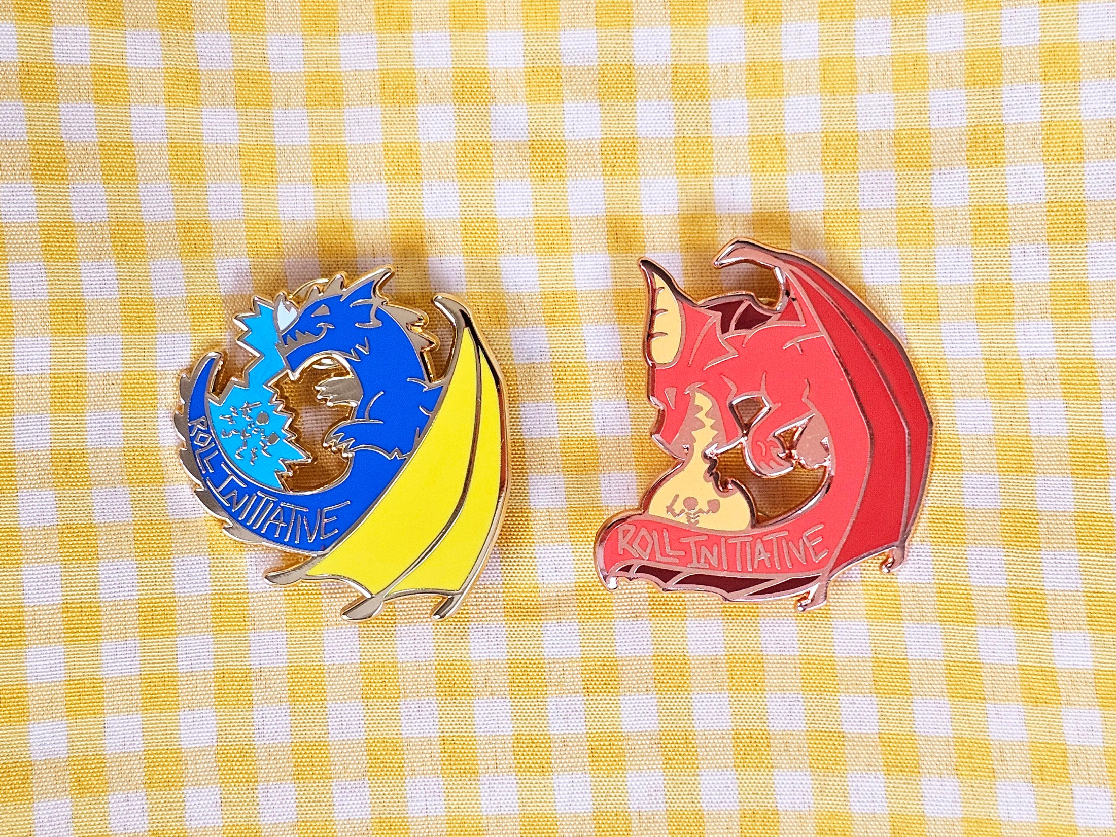 Roll Initiative Dragons Hard Enamel Pin