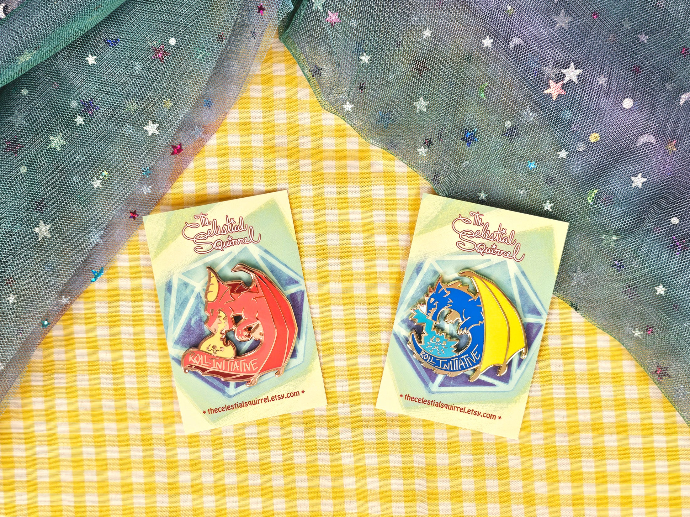 Roll Initiative Dragons Hard Enamel Pin