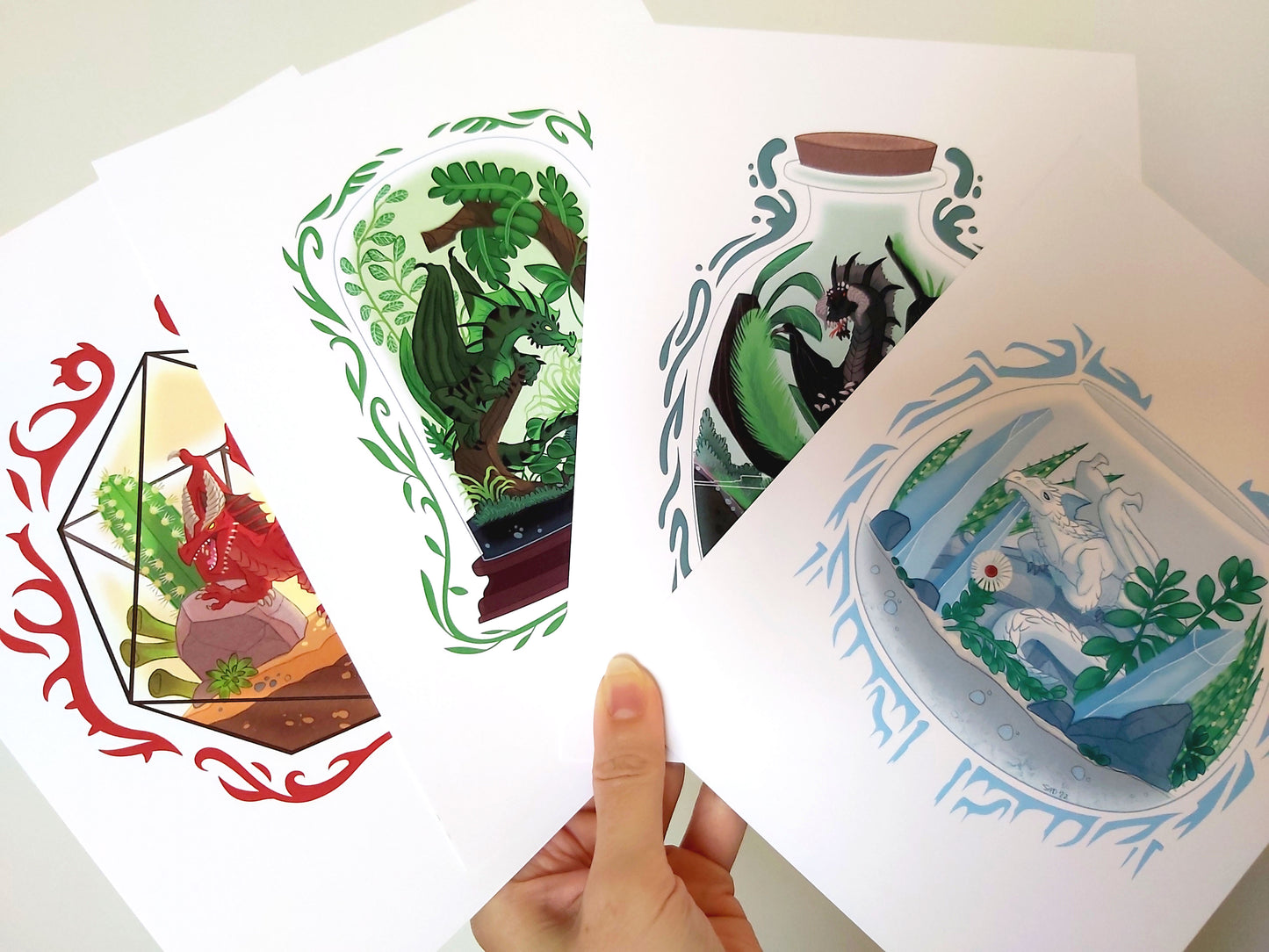 Terrarium Dragons 6x8 Art Prints