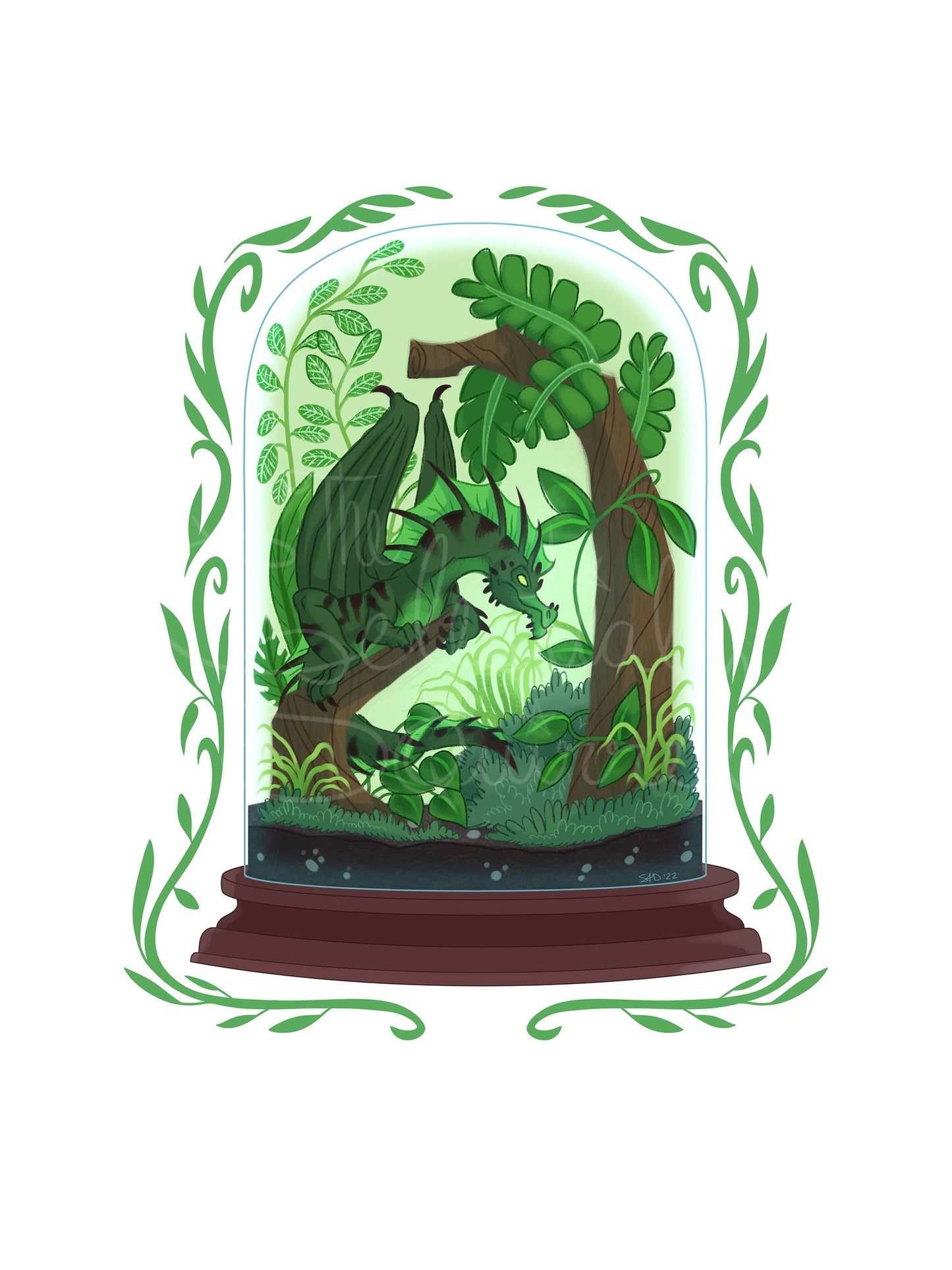 Terrarium Dragons 6x8 Art Prints