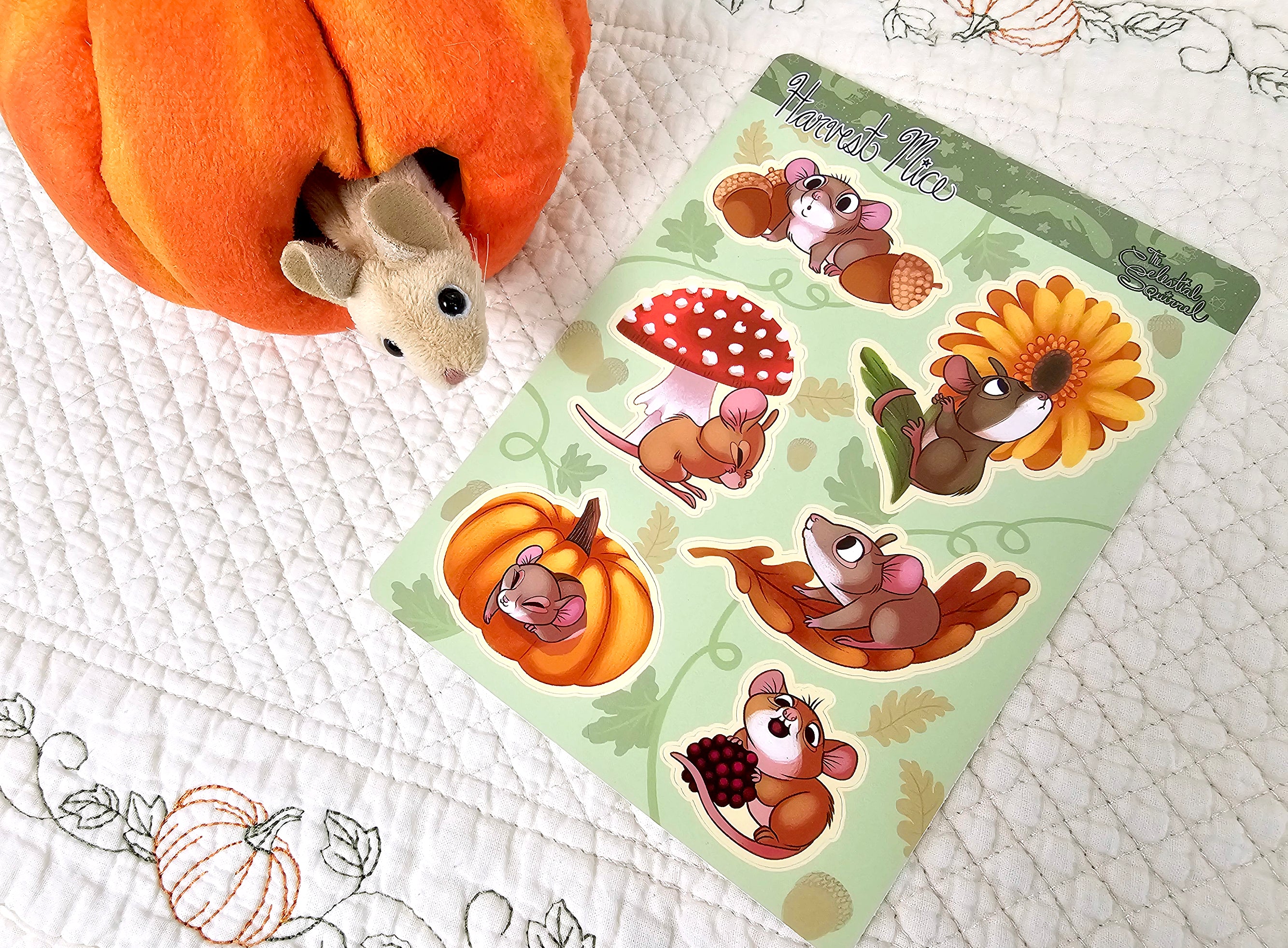 Harvest Mice Vinyl Sticker Sheet