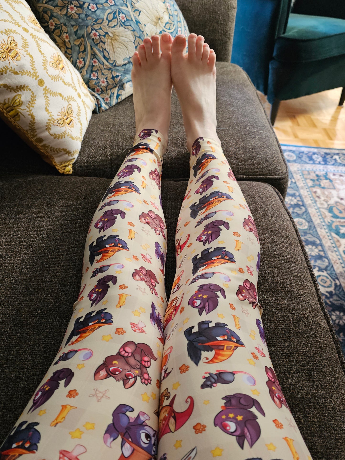 Witchy Kittens All-Over Print Leggings