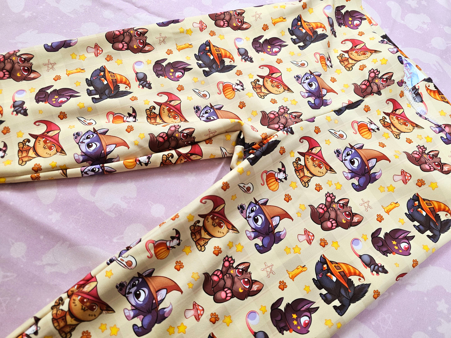 Witchy Kittens All-Over Print Leggings