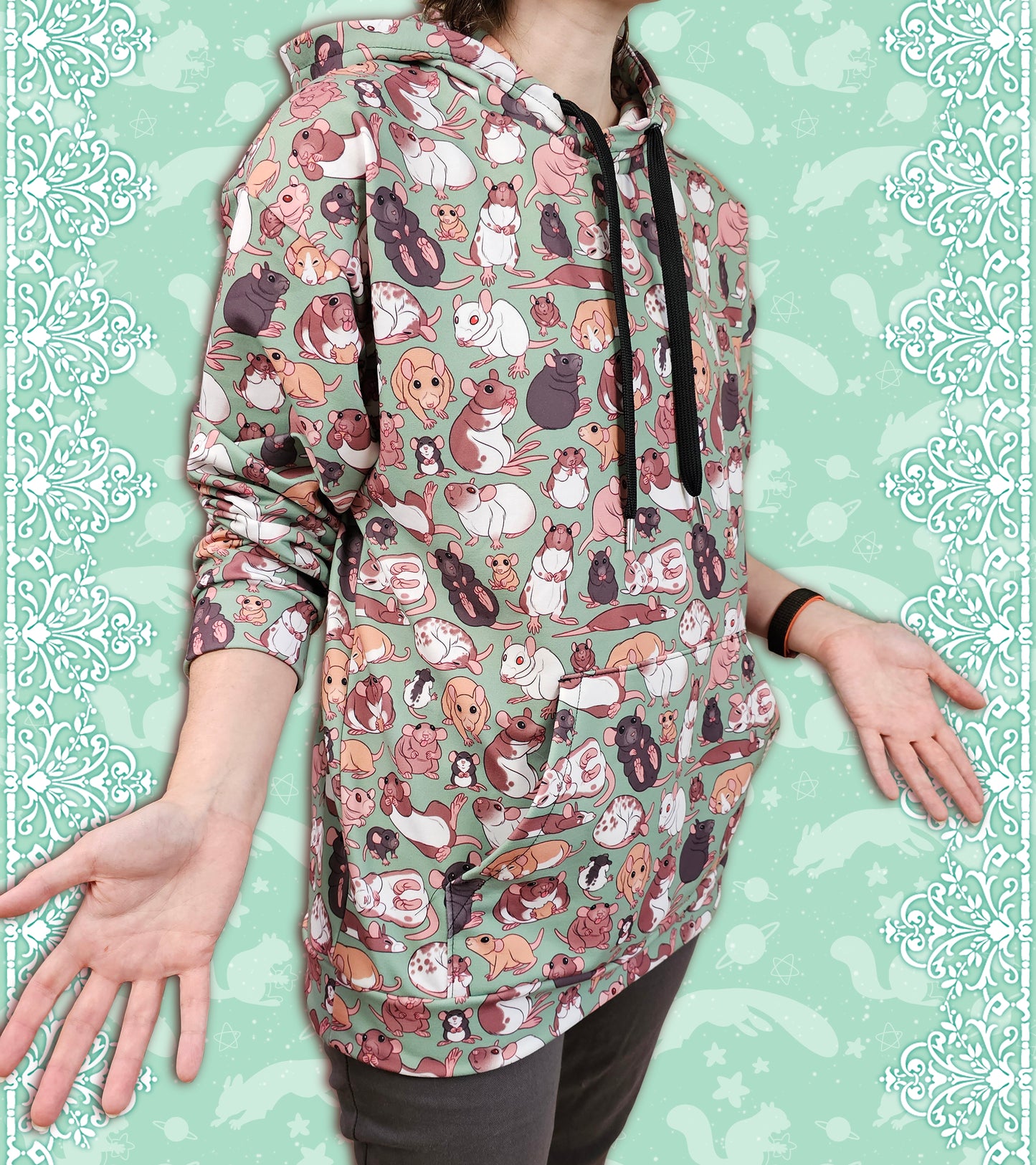 Life with Rats Unisex Hooded Sweatshirt