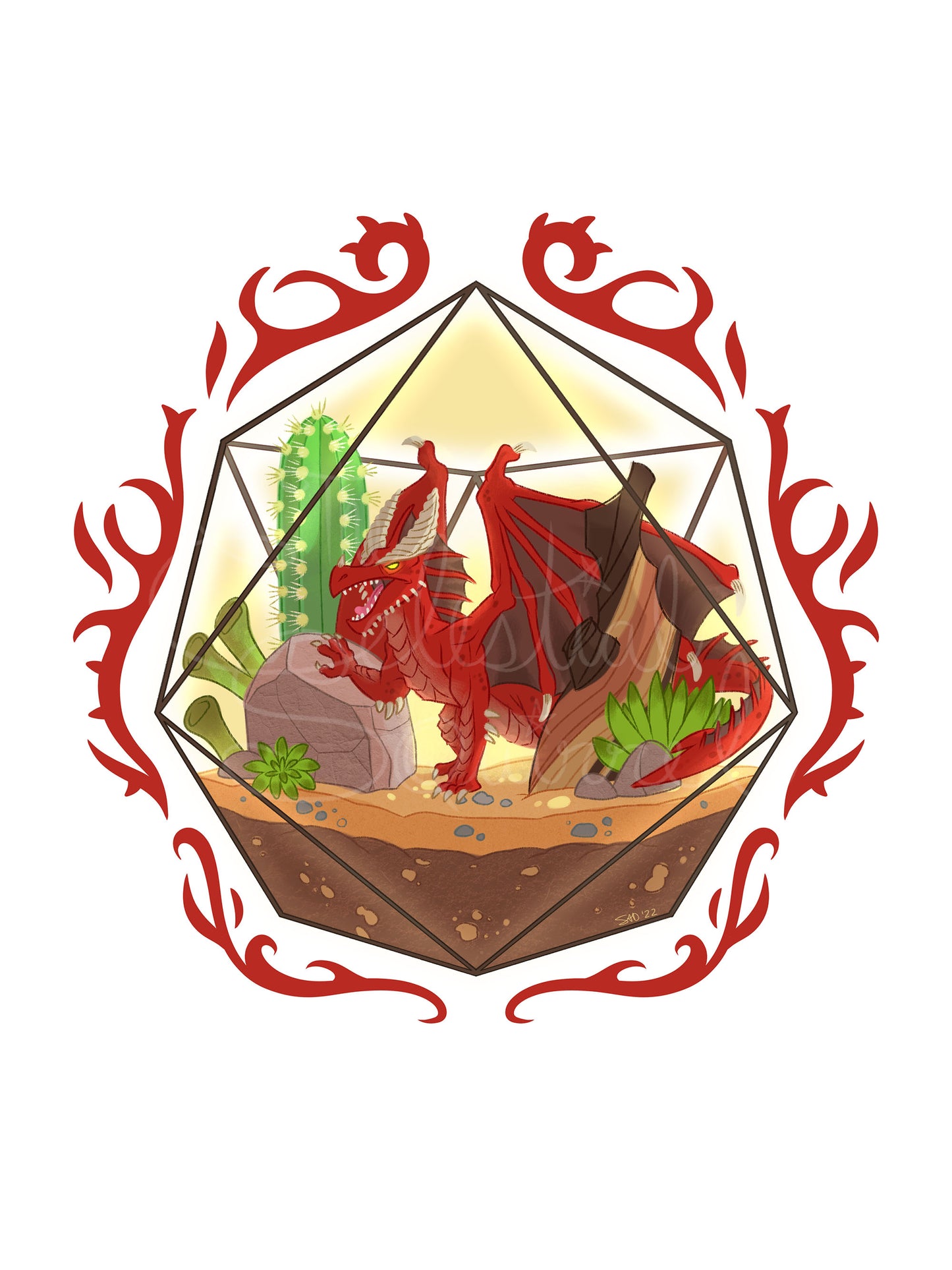 Terrarium Dragons 6x8 Art Prints