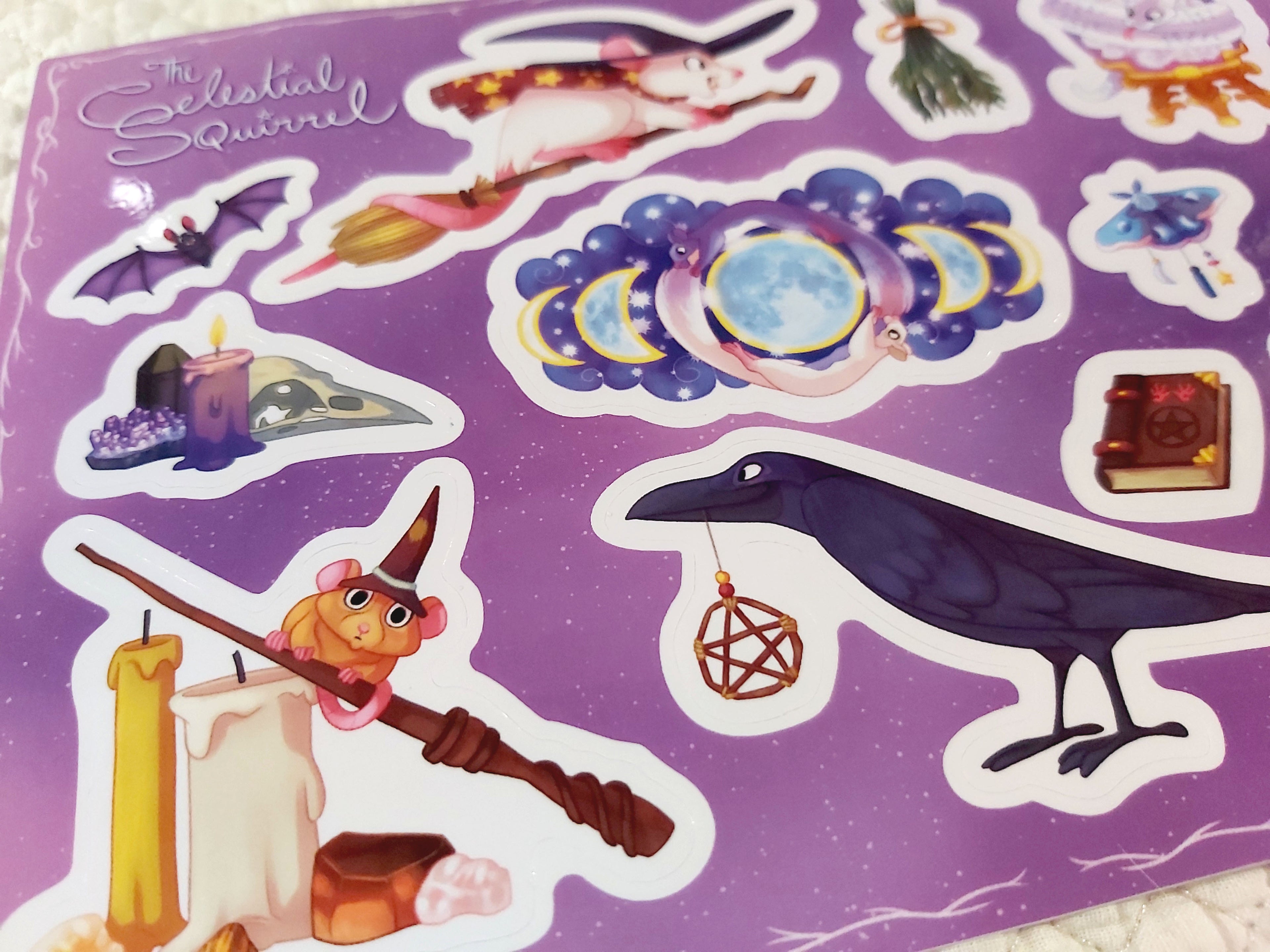 Witch Familiars Vinyl Sticker Sheet