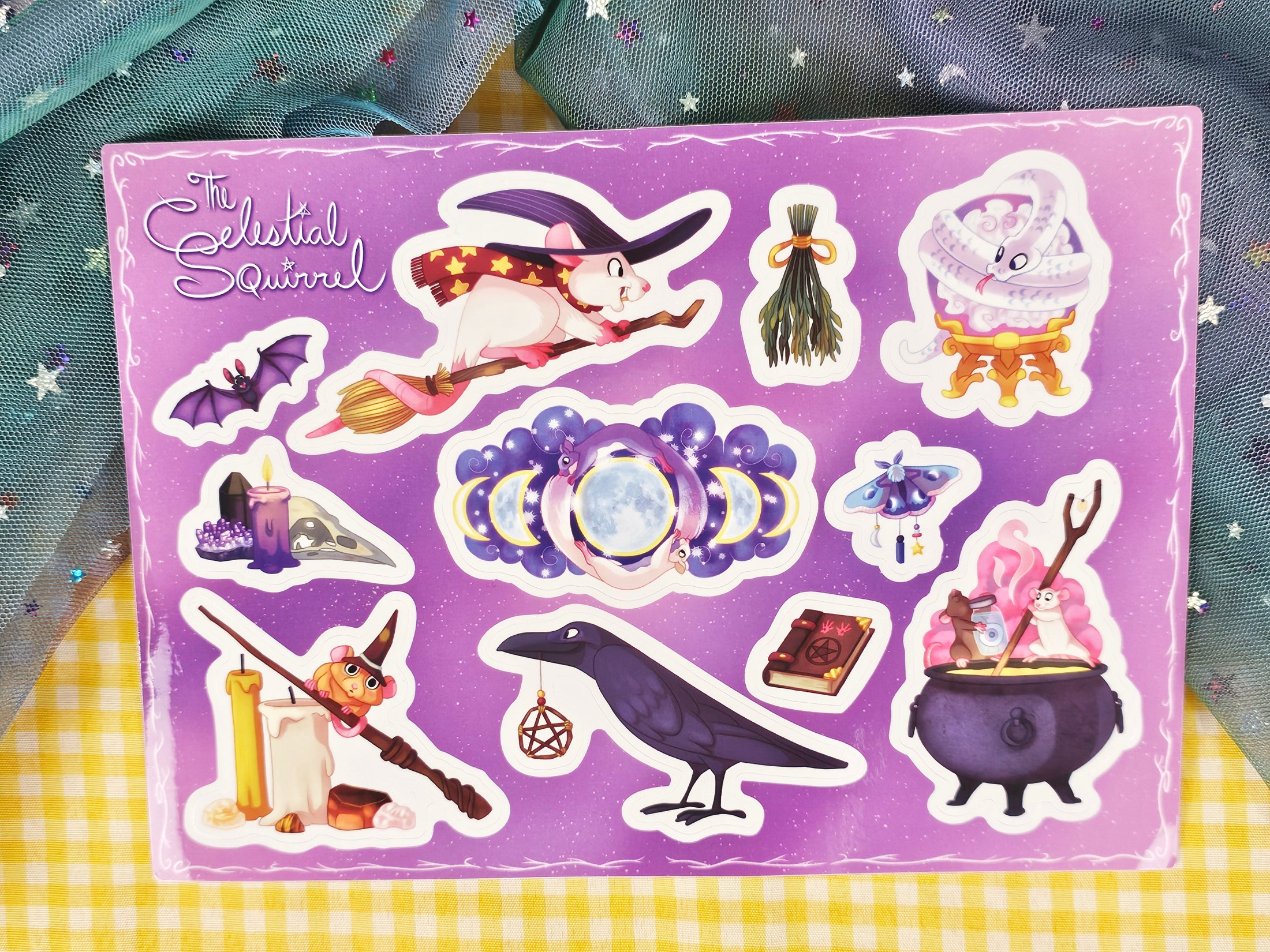 Witch Familiars Vinyl Sticker Sheet