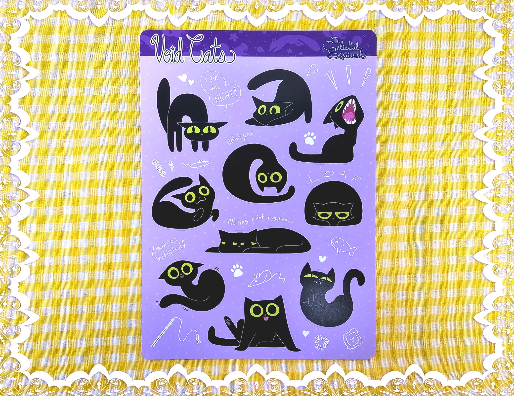 Void Cats Vinyl Sticker Sheet