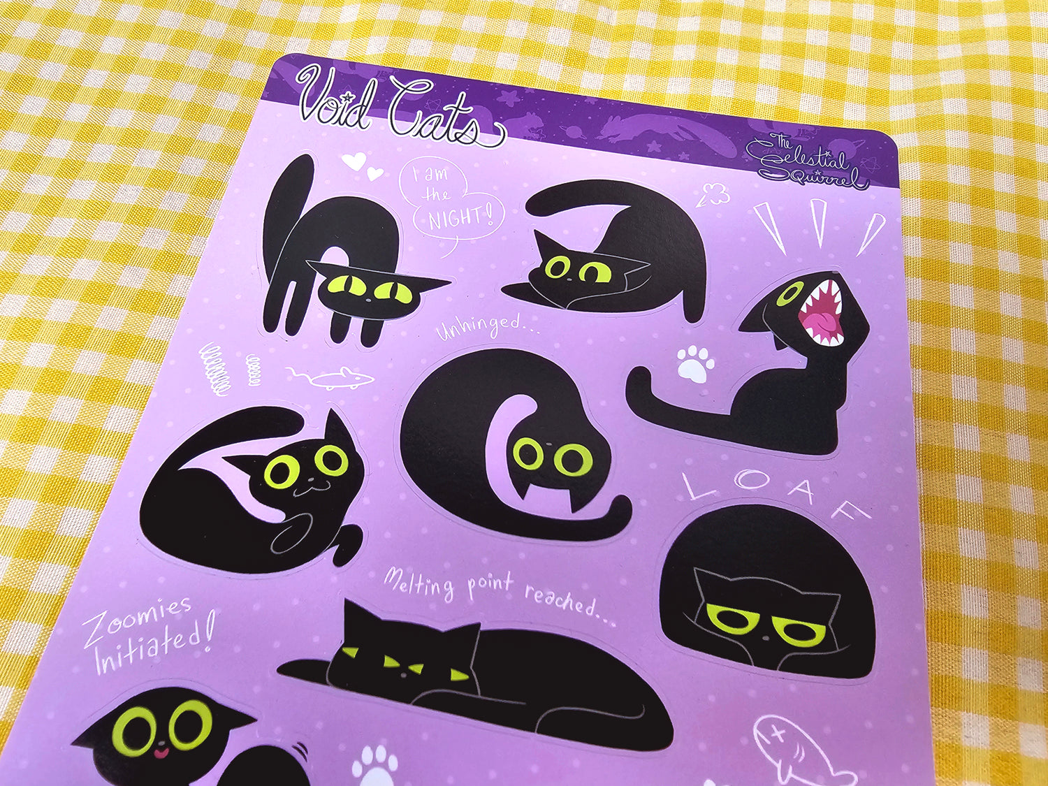 Void Cats Vinyl Sticker Sheet