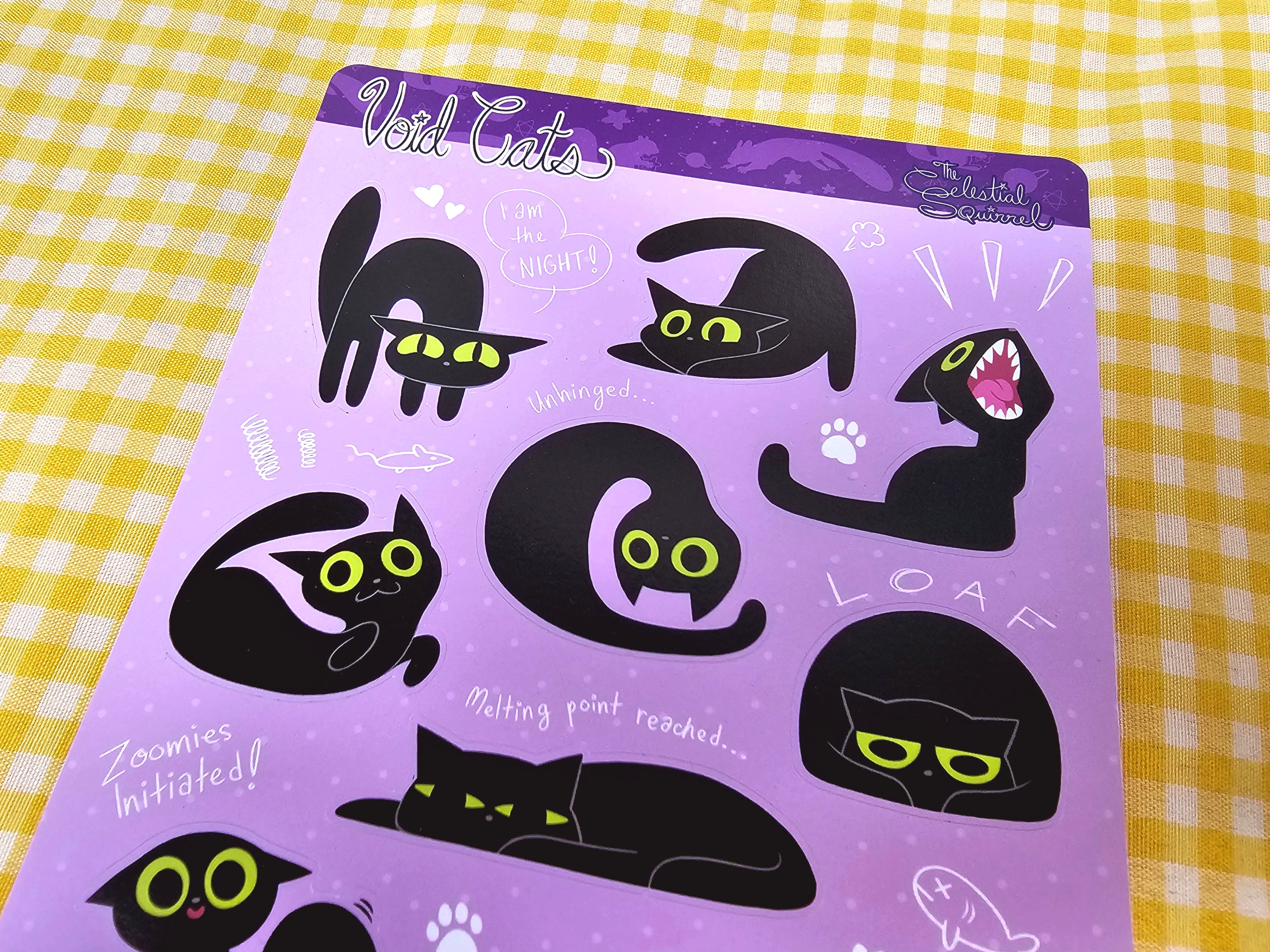 Void Cats Vinyl Sticker Sheet