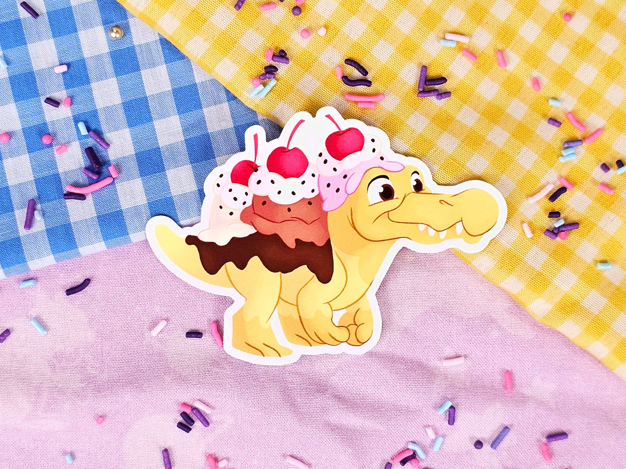 Dessert Dinosaurs - 5 Sugary Sweet Prehistoric Vinyl Stickers