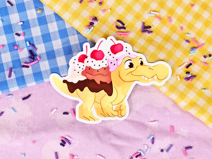 Dessert Dinosaurs - 5 Sugary Sweet Prehistoric Vinyl Stickers