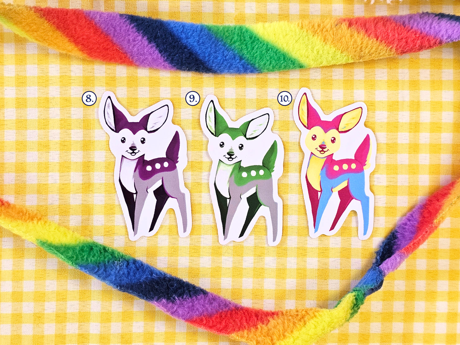 Queer Deer Pride Flag Vinyl Stickers